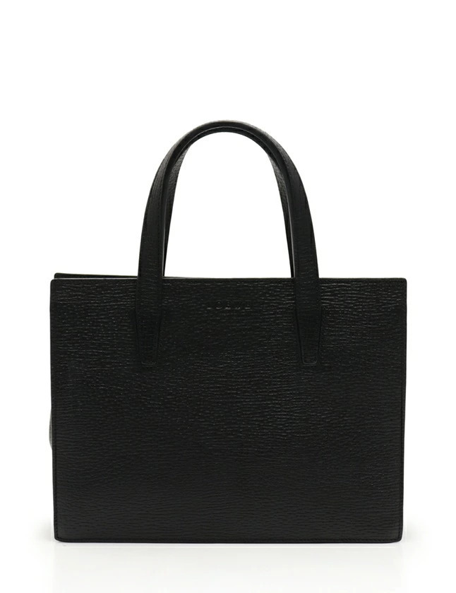 Loewe Tote Bag Black Leather Vector